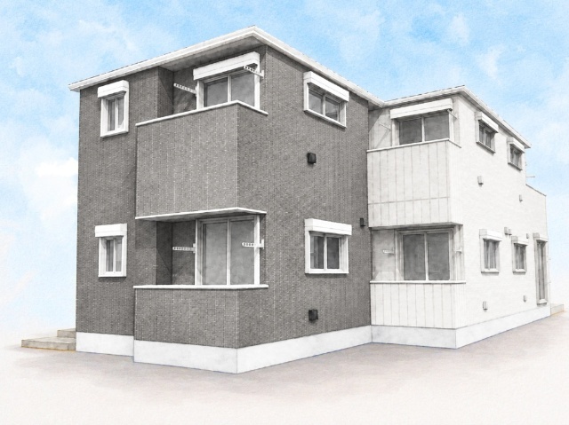 建物外観　完成予想パース