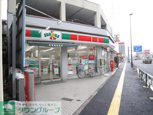 コンビニ　サンクス（コンビニ）まで800m