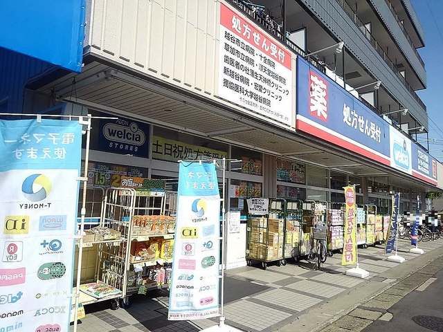 ドラックストア　ウエルシア 越谷蒲生店（ドラッグストア）まで250m