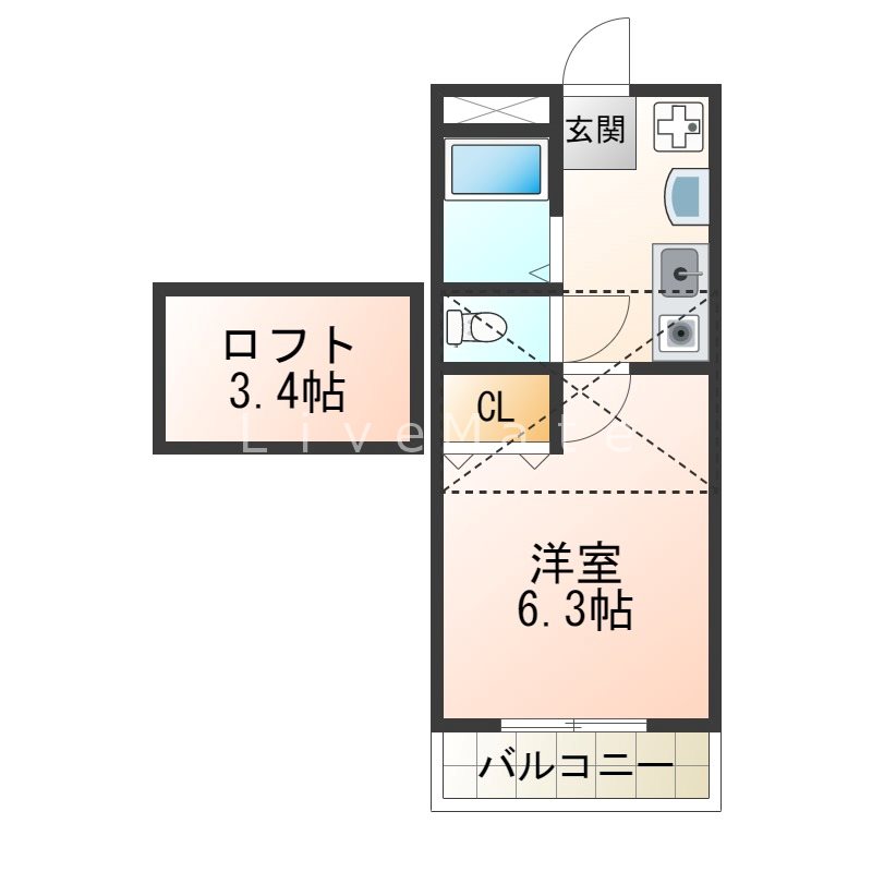 アミティエ山手の間取り写真