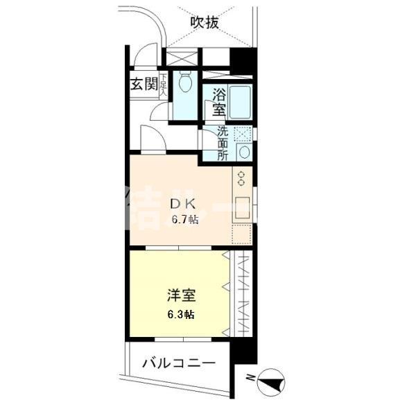 都営三田線 板橋区役所前駅 徒歩3分 8階建 築28年の間取り写真