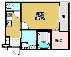 フジパレス野崎I番館の間取り写真