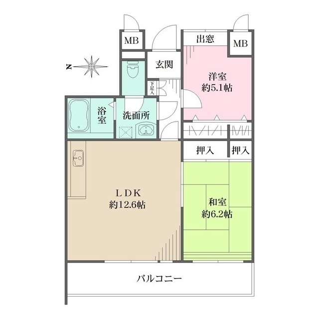 大倉山プレイスの間取り写真