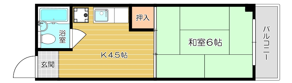 塚口グリーンハイツの間取り写真
