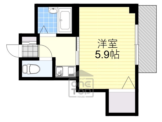 地下鉄谷町線 都島駅 徒歩3分 5階建 築29年の間取り写真