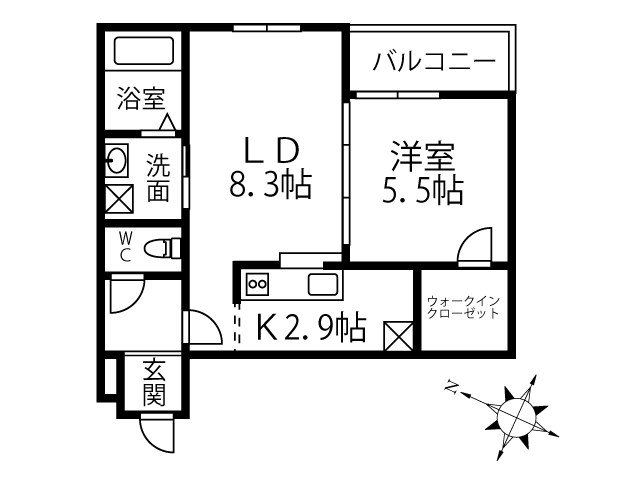 セルクル ブランの間取り写真