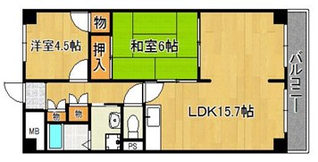 ルークレジデンス姫路の間取り写真