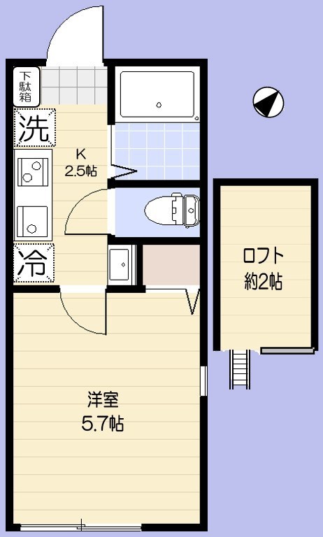 京急本線 能見台駅 徒歩11分 2階建 築3年の間取り写真