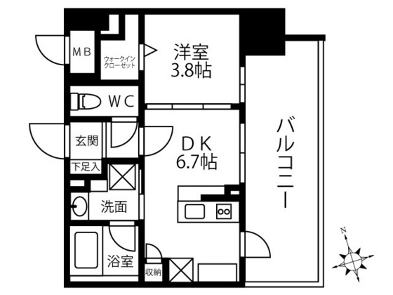 パークレジデンス広島平和公園の間取り写真
