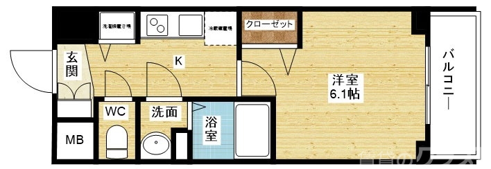 アスヴェル新大阪SOUTHの間取り