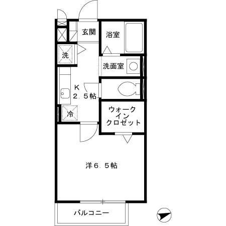 ルピナスA棟の間取り