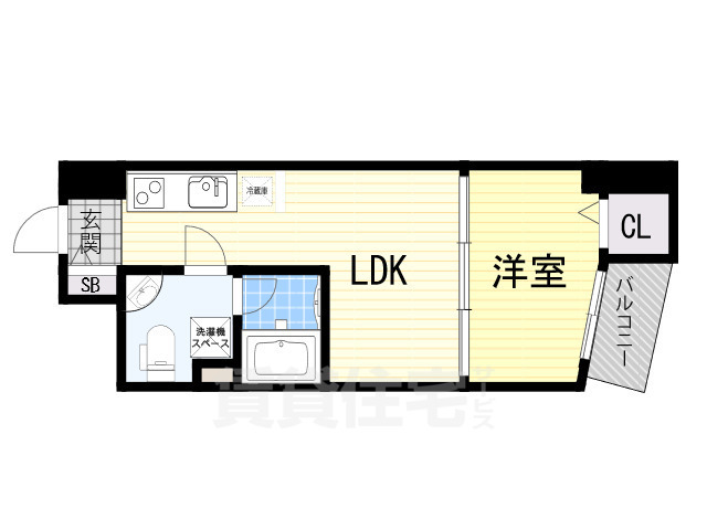 吹田市垂水町のマンションの間取り