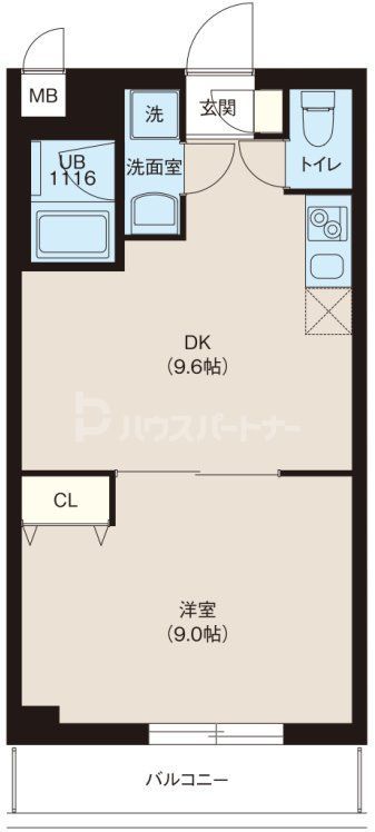 板橋区坂下のマンションの間取り