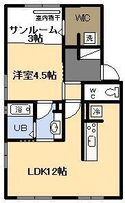 ロゼ　トレフル　Ｂ棟の間取り