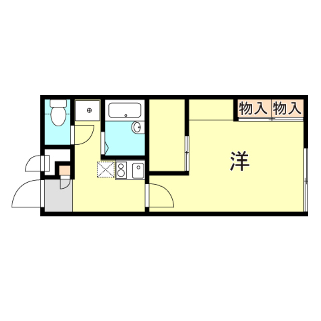 明石市大久保町大窪のアパートの間取り