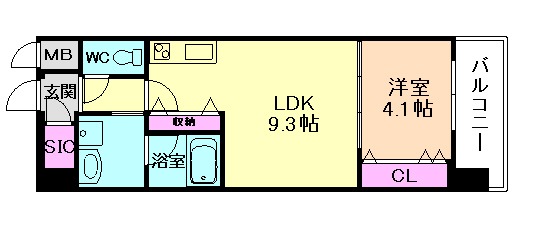 スプランディッドVIIIの間取り