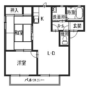 西条ビバリーヒルズの間取り