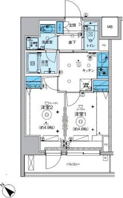 【リヴシティ横濱関内弐番館の間取り】