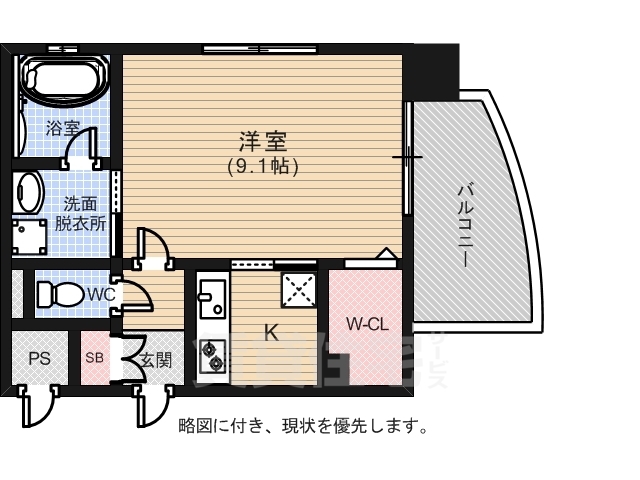 【ルービンス宇品海岸の間取り】