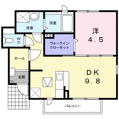 ヴィラ美里　Ｃの間取り