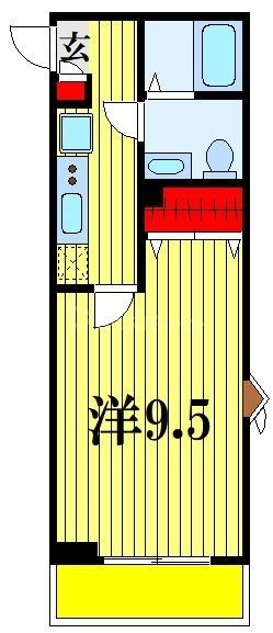 松戸市栗山のマンションの間取り