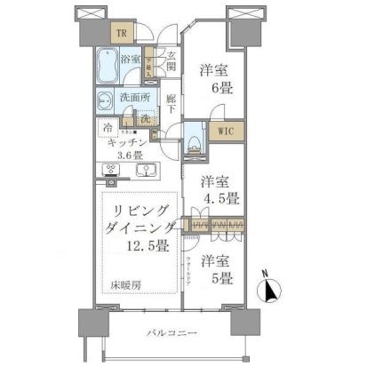 豊島区高田のマンションの間取り