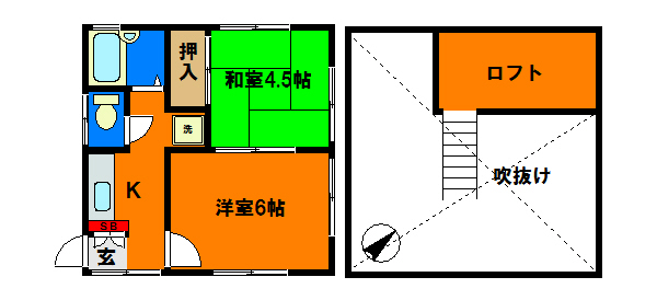 ハーベスト松波の間取り