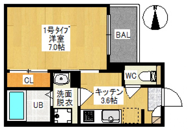 REGALEST　上中野の間取り