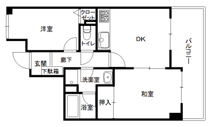 トーカンマンション小立野の間取り