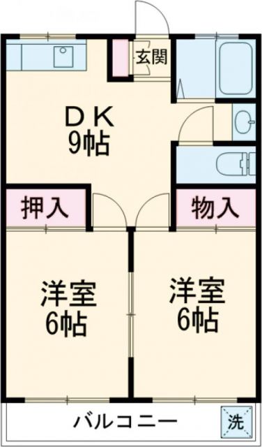 足立区北加平町のマンションの間取り