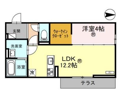 【メゾンクレール瀬田北の間取り】