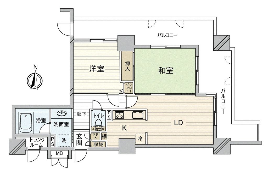 セザール検見川浜の間取り