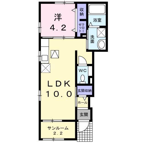 ［大東建託］ノイ　ブリーゼの間取り