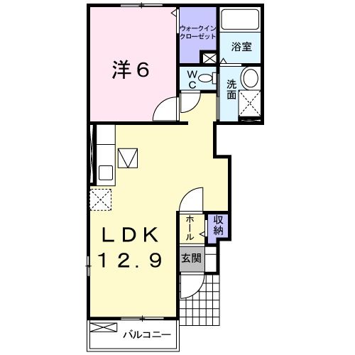 久慈市長内町のアパートの間取り