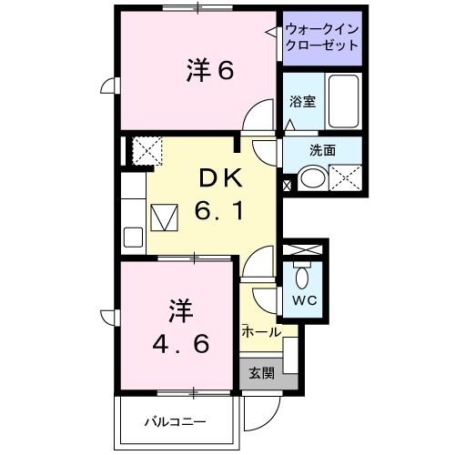 ラポール横枕の間取り