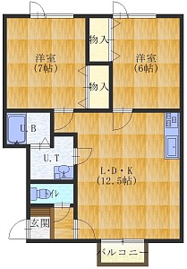 コーポVIIIの間取り