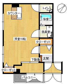 浦山マンションの間取り