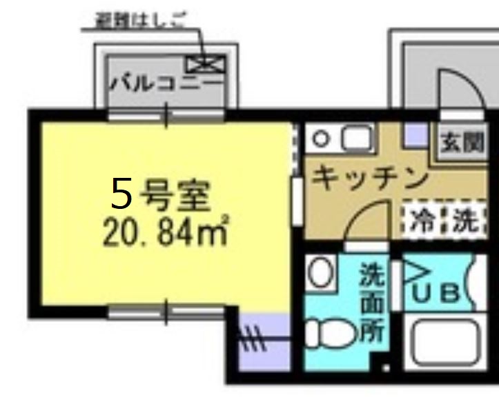 柏市中央のアパートの間取り