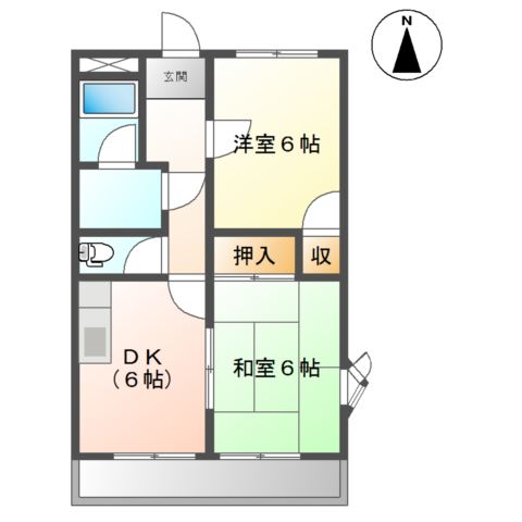 グリーンハイツ横川の間取り