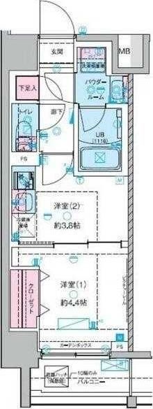 江東区東陽のマンションの間取り