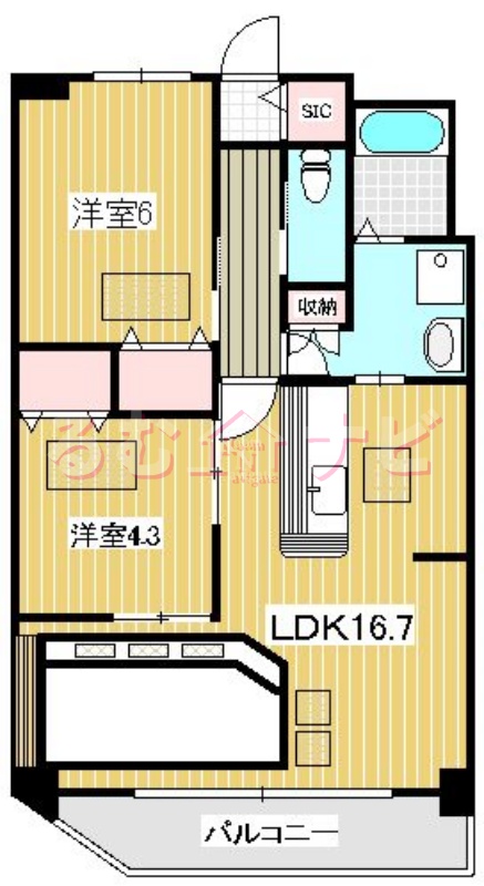 ルネスボナールの間取り