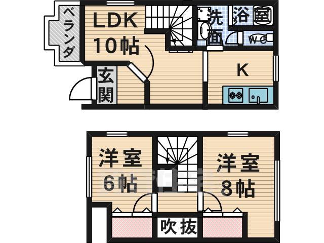 ラフィネ参番館の間取り