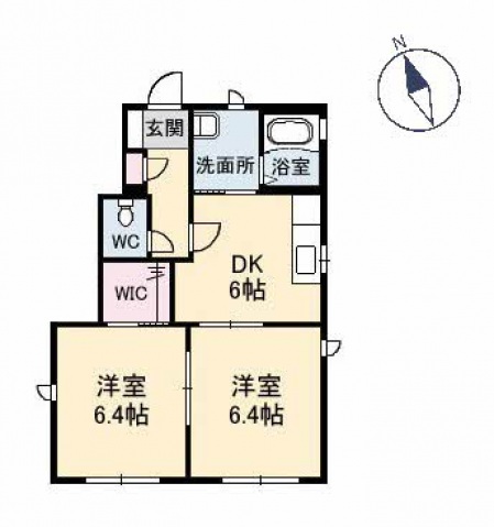 広島市佐伯区五日市町大字石内のアパートの間取り