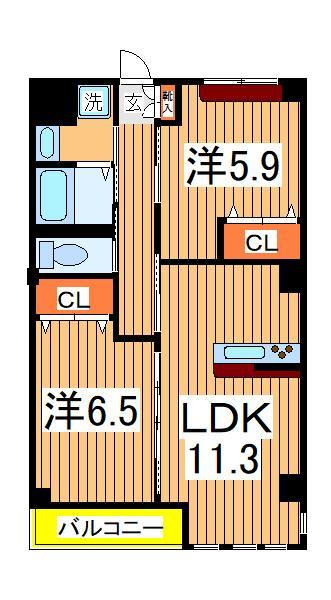 ソレイユ（Ｓｏｌｅｉｌ）の間取り