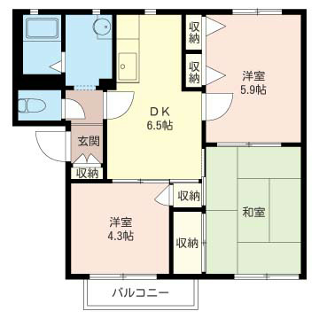 コーポ檸檬Ｃの間取り