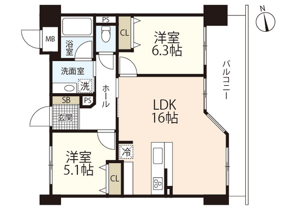 アルファステイツ西条市役所前の間取り