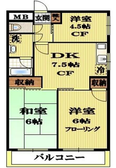 リエス国分寺恋ヶ窪の間取り