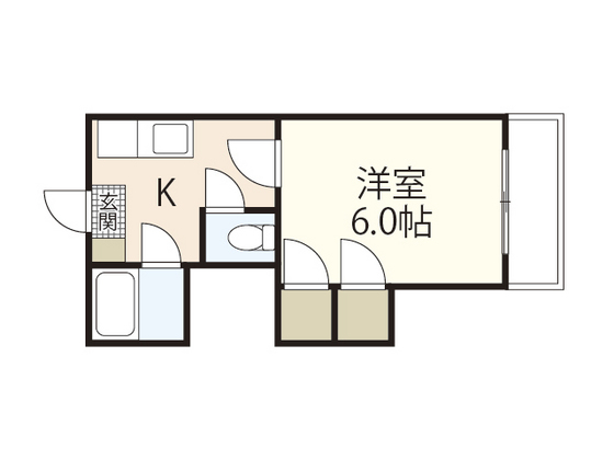 広島市西区南観音町のマンションの間取り