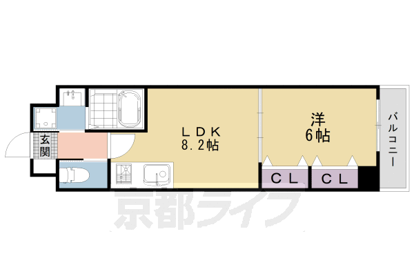 クリヨン御池の間取り