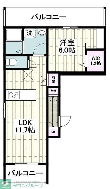 【横浜市旭区西川島町のマンションの間取り】